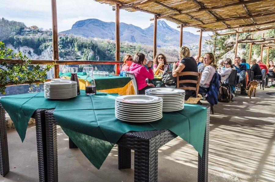 Amalfi: Walking tour between Furore vertical Vineyards - Lunch at a farmhouse above the fjord
