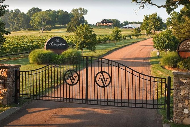 Arrington Vineyard Winery Round-Trip Shuttle Transportation from Nashville - Arriving at Arrington Vineyards