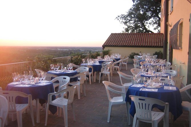 Bologna Wine Tasting & Winery Tour in the Colli Bolognesi - The panoramic terrace at sunset