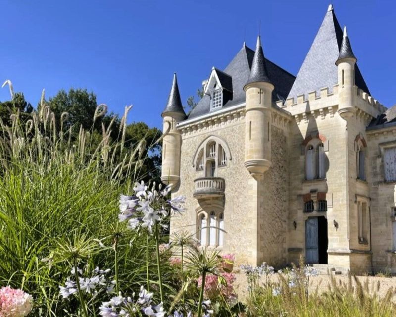 Bordeaux: St-Emilion Vineyards e-Bike Tour with Wine & Lunch - The first château: vineyard walk, lunch, and a classified estate