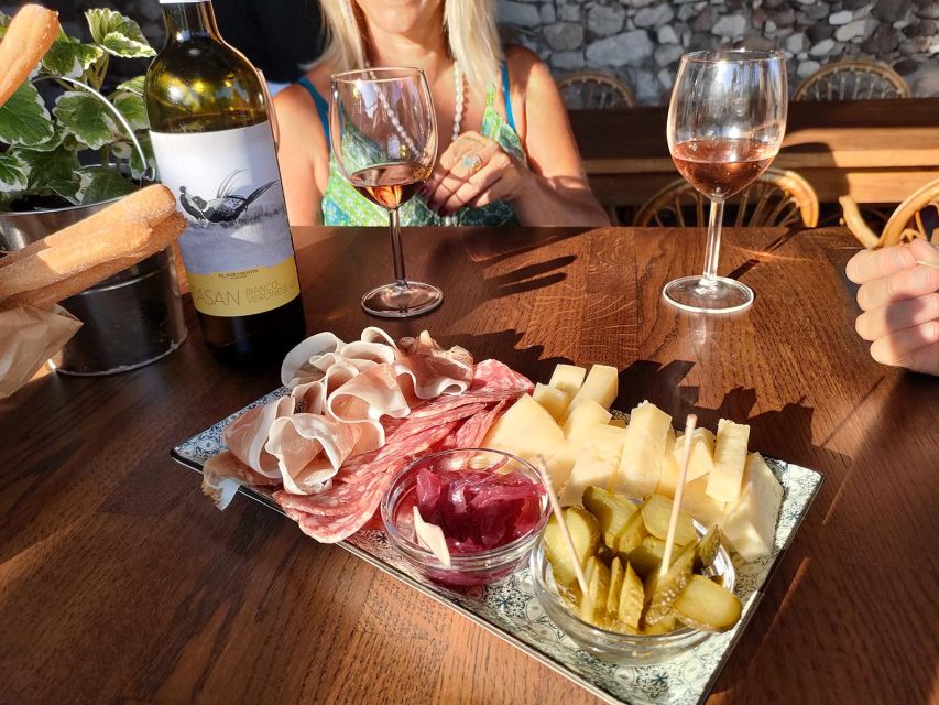 Cavaion: Lake Garda Wine & Food Tasting with Vineyard Tour - A board of Veneto meats, cheese, and bread
