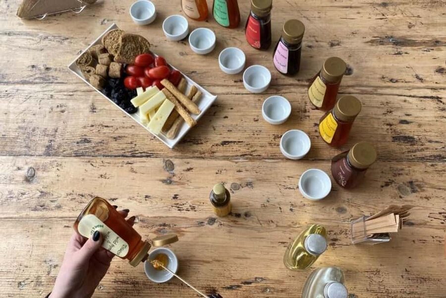 Chania Area: Food Tasting Tour with Winery Visit - Perivolakia Village, bread, honey, cheese, and olive oil