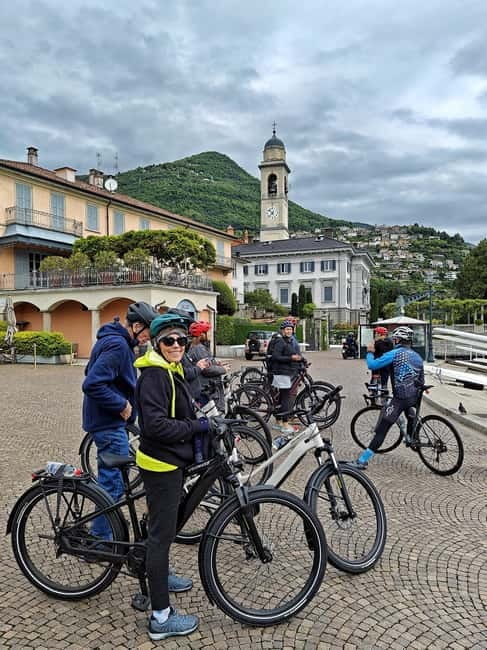Como: Lake Como and Swiss Vineyards Ebike Tour - Villa Olmo and the approach to Cernobbio