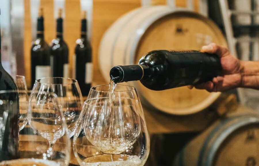 Czech Vineyards and Wine Tasting 4WD Tour with Lunch - A countryside lunch with castles in the distance