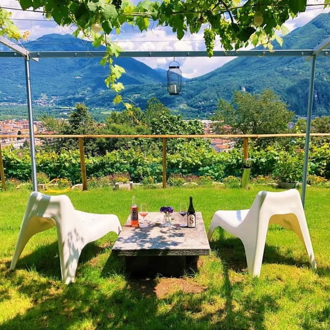 Domodossola: Savor Wines & Local Treats in a Scenic Vineyard - Arriving above Domodossola