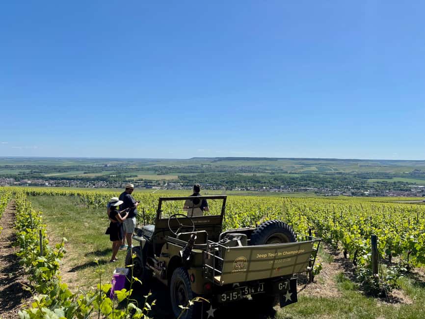 Epernay: Jeep tour of the vineyards with tasting and visits - Key points at a glance