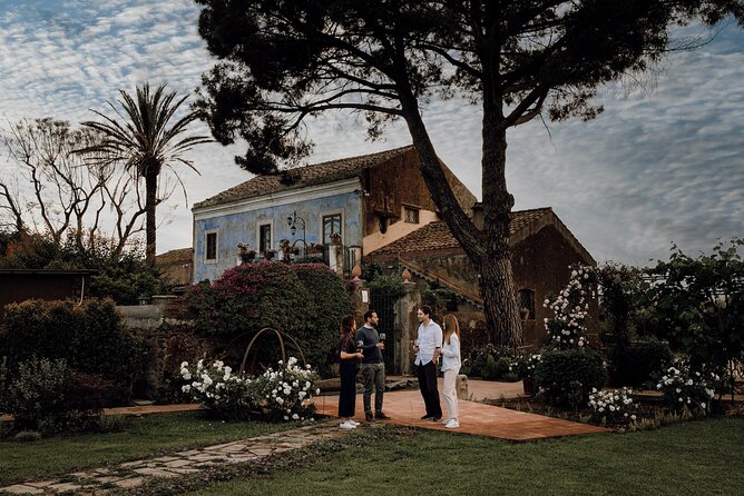 Etna Urban Winery - Tasting with Street Food Platter and vineyard - Inside the 1790 palmento