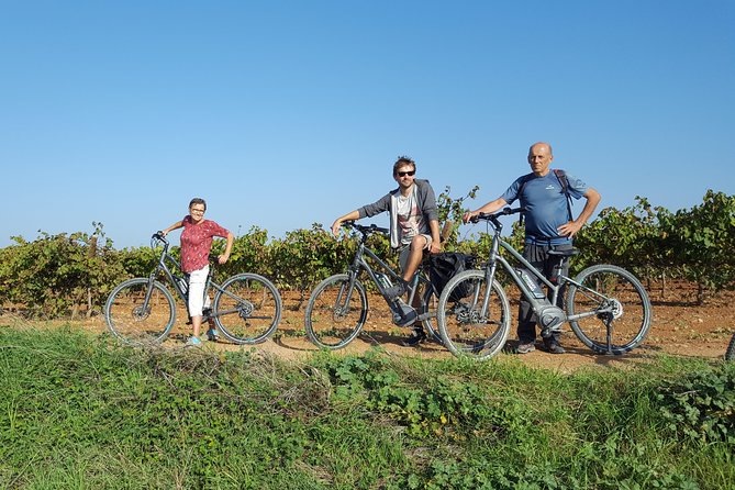From Barcelona: E-Bike Tour in the vineyards with 2 Wineries - First tasting at Suriol del Castell de Grabuac