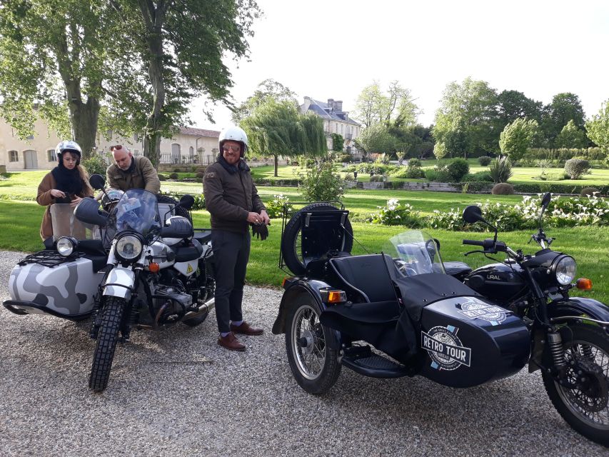 From Bordeaux: Médoc Vineyard and Chateau Tour by Sidecar - Vineyard roads and the first 45-minute stop