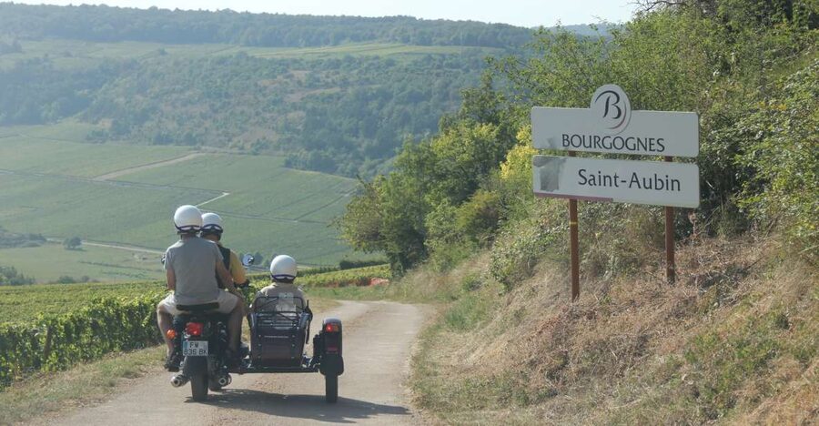 From Meursault: Private Sidecar Tour & Vineyard Wine Tasting - Santenay, La Rochepot, and a castle above the village