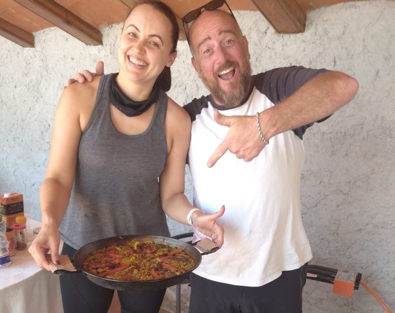From Sitges: Paella Masterclass, Bike Ride and Winery Visit - Key points at a glance