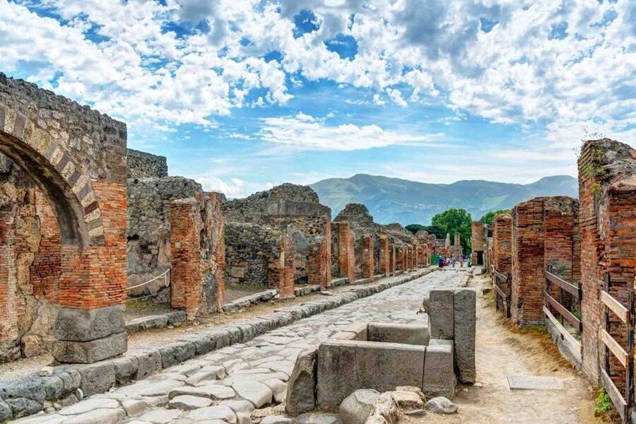 From Sorrento: Skip-the-Line Pompeii Tour and Vineyard Lunch - Heat, pace, and mobility