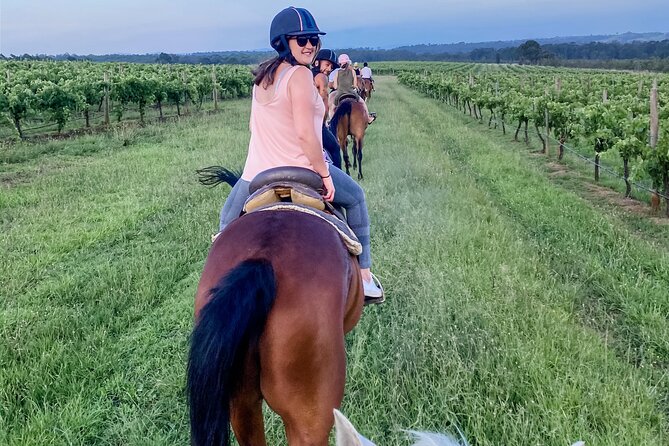 Hunter Valley Horse Ride - 90 Minutes -Vineyard & Mountain Views - Getting Ready for a Quiet Walk