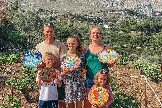 Karpathos Creative Workshop for Mosaic in the vineyard - A creative morning above the Karpathian coast