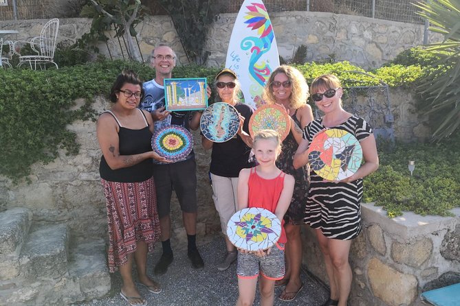 Karpathos Creative Workshop for Mosaic in the vineyard - Choosing tiles, glass, and your own design
