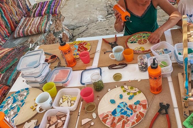 Karpathos Creative Workshop for Mosaic in the vineyard - The vineyard veranda and the views