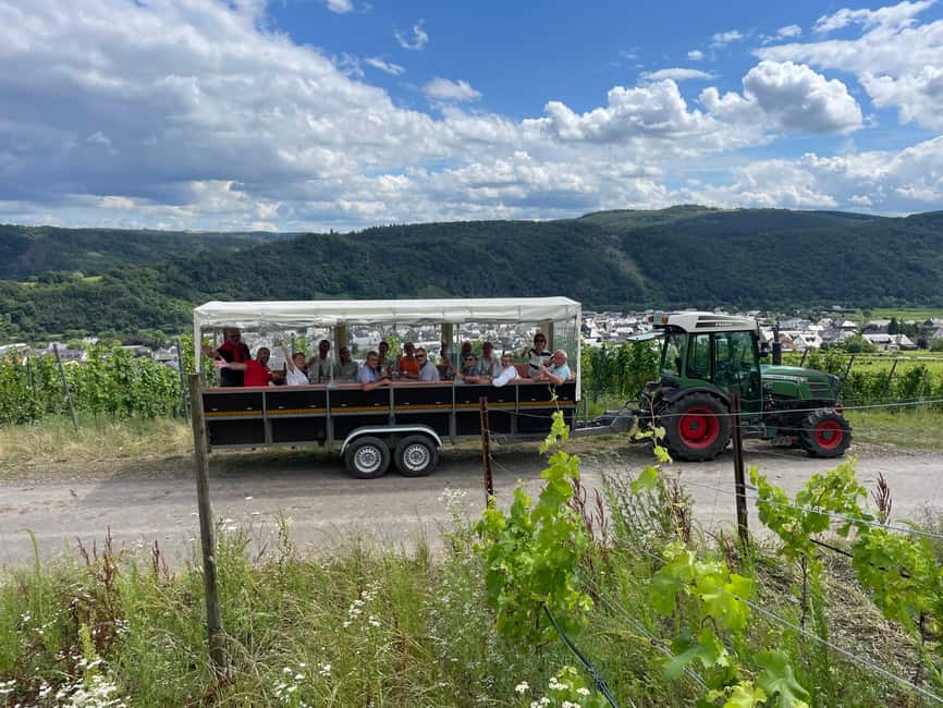 Kröv, Mosel: Covered wagon ride through the vineyards with wine tasting - Why a wagon ride fits the Mosel