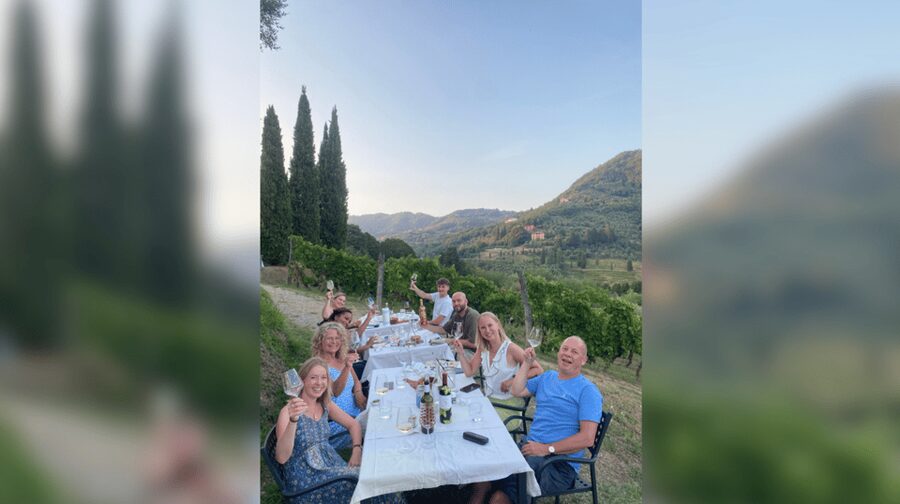 Lucca: Vineyard Paint & Sip at Tenuta Adamo Winery - What happens during the first tasting