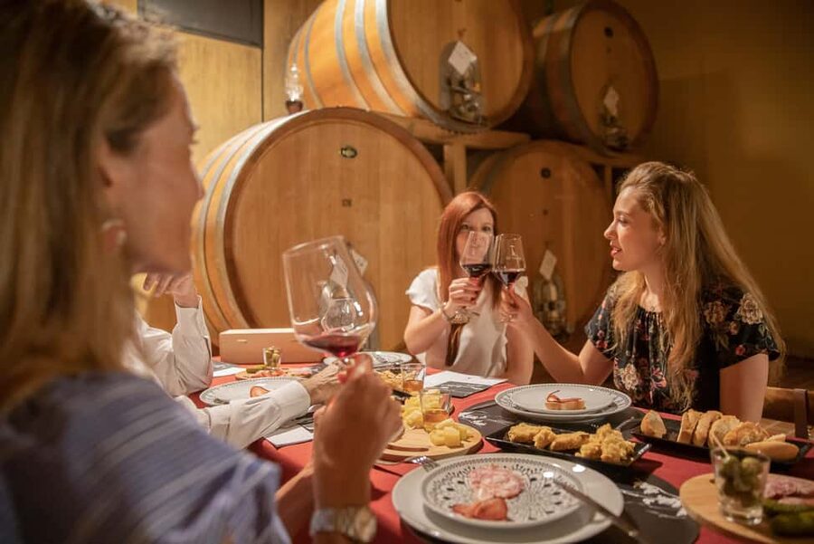 LUNCH IN VERONA: LIGHT LUNCH AMONG THE VINEYARDS AND IN THE WINERY - Five glasses of Valpolicella