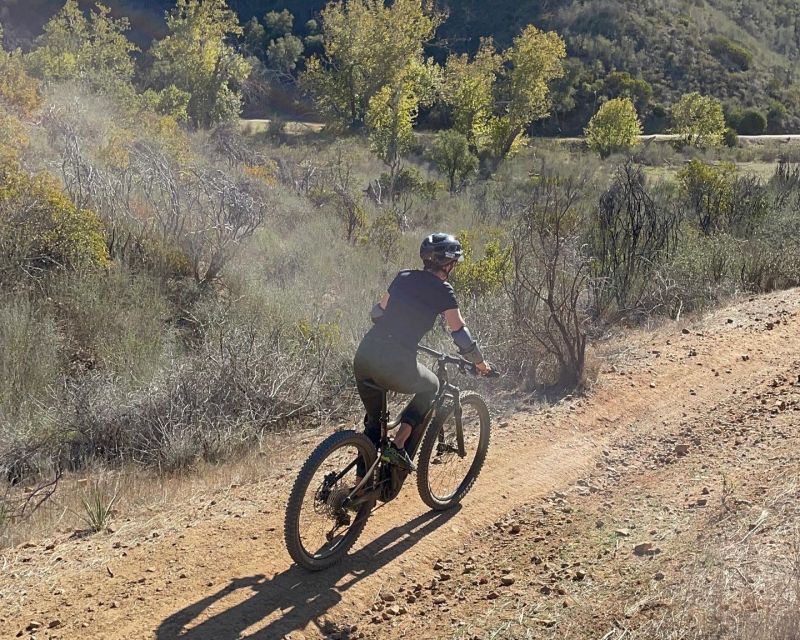 Malibu Wine Country: Electric-Assisted Mountain Bike Tour - Descending toward Malibu Wine Country