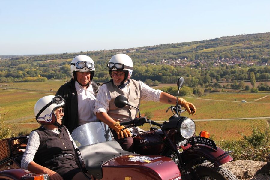 Meursault: Tour of the Vineyards on Motorbike with Sidecar - Why a sidecar is a better Burgundy ride