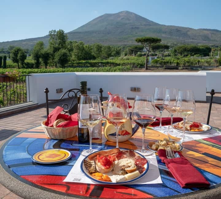 Mount Vesuvius: Vineyards Tour with Wine Tasting and Lunch - Five wines, including Lacryma Christi