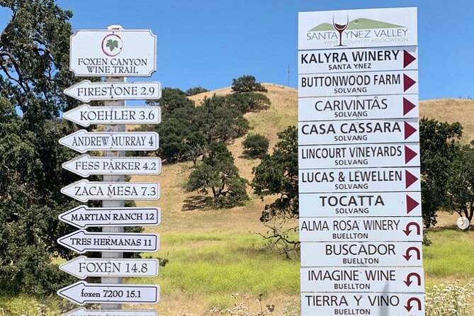 Private Santa Barbara Wine Country Vineyards & Villages Tour - Lunch Is Flexible, but Not Included