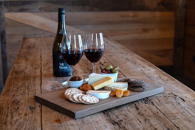 Queenstown Classic Wine Tour: 3 Winery Visits, Cave Tour & Cheese - Mt Rosa, cheese, and the final pour