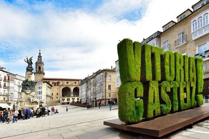 Rioja wine region with visit to winery & Vitoria-Gasteiz - Riding from Bilbao into Rioja