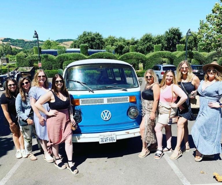 San Fransisco: Vintage VW Bus Wine Country Tour Small Group - Starting at Fisherman’s Wharf with a morning mimosa