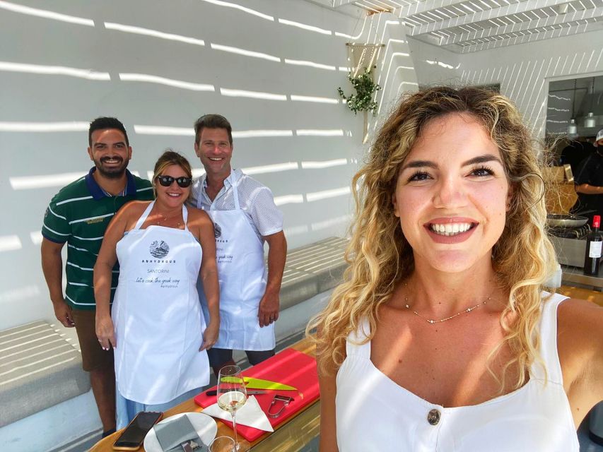 Santorini: Vineyard and Winery Tour with Cooking Class - Small group, private wine expert, shared experience