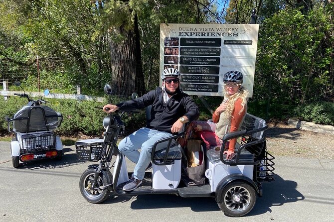 Sonoma Wine Country Electric Trike Tour - 5 hours - Sonoma Garden Park and the local point of view