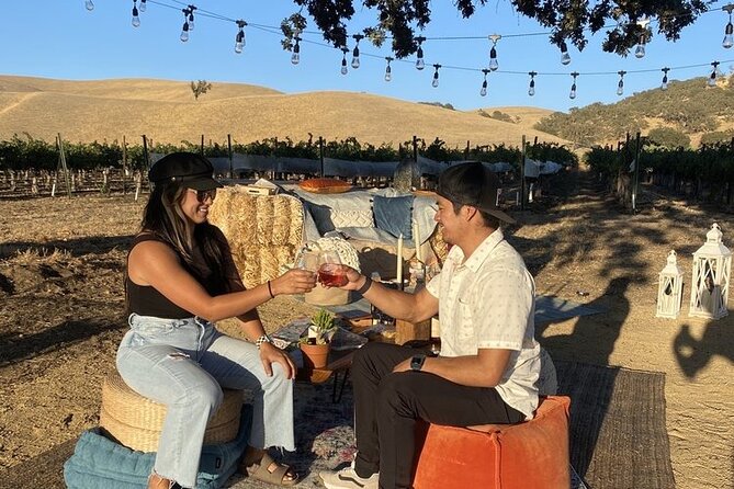Sunset at the Vineyards Sidecar Wine Adventure Paso Robles - Wine, Cheese, and a Private Picnic