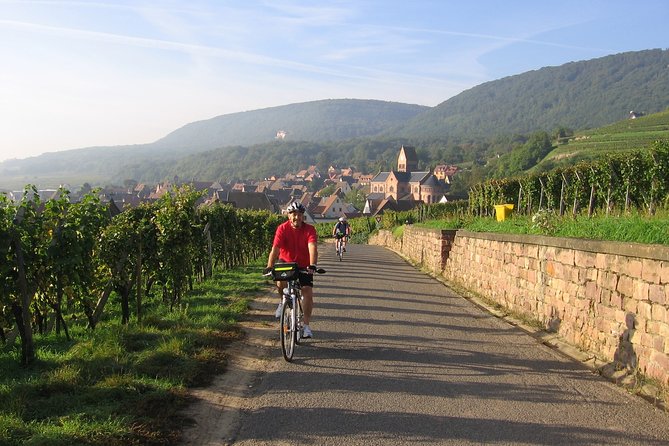 Through Alsace Vineyards and Wine Villages Private Bike Tour - Gueberschwihr and the church at Saint-Pantaléon