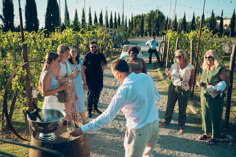 Tuscan Vineyard Dinner with Wine Tasting - Starting with Tuscan salami, cheese, and bruschetta