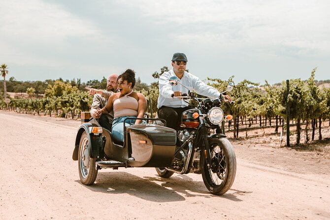 Vineyard Rides Paso Robles Sidecar Wine Adventure - Add the wine tasting after the ride