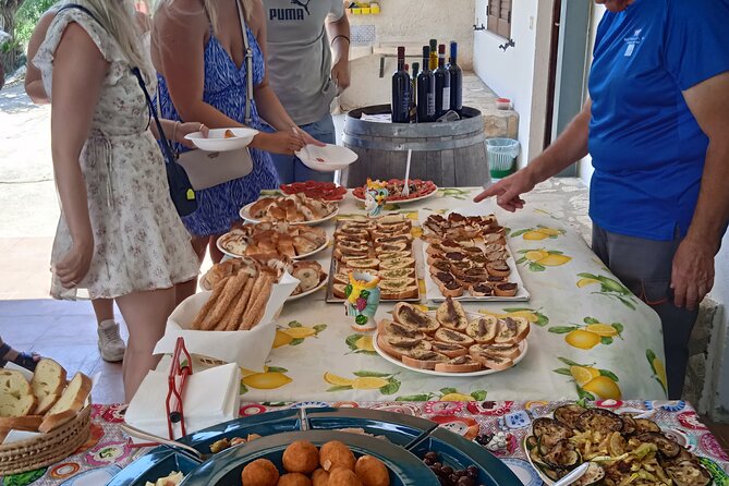 Vineyard Tour, Wine and Sicilian delicacies tasting at a Winery in Agrigento - Walking through vines, olive trees, and fruit trees
