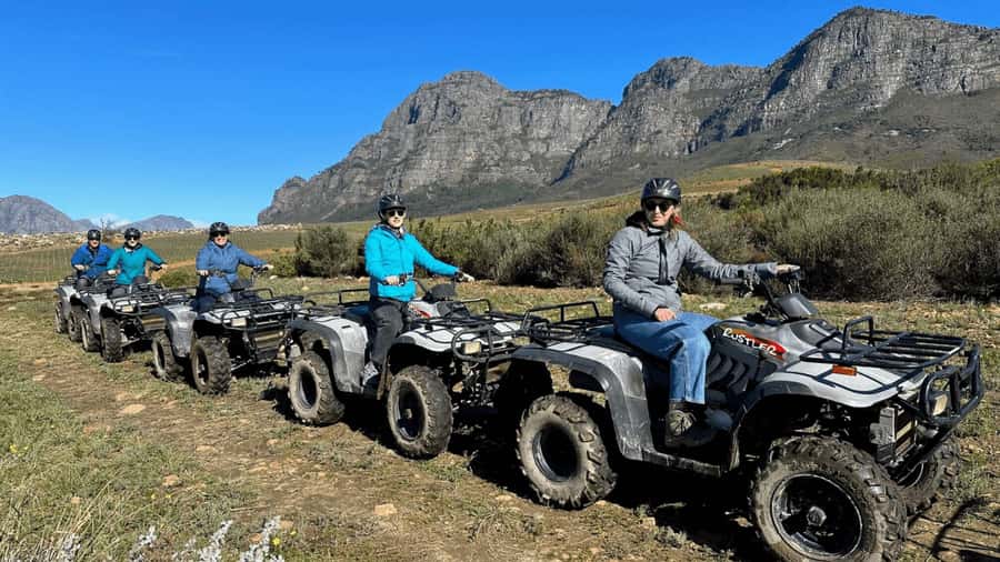 Vrede en Lust Wine Estate: 1H Quad Bike Trail - Starting at Vrede en Lust beneath the Simonsberg