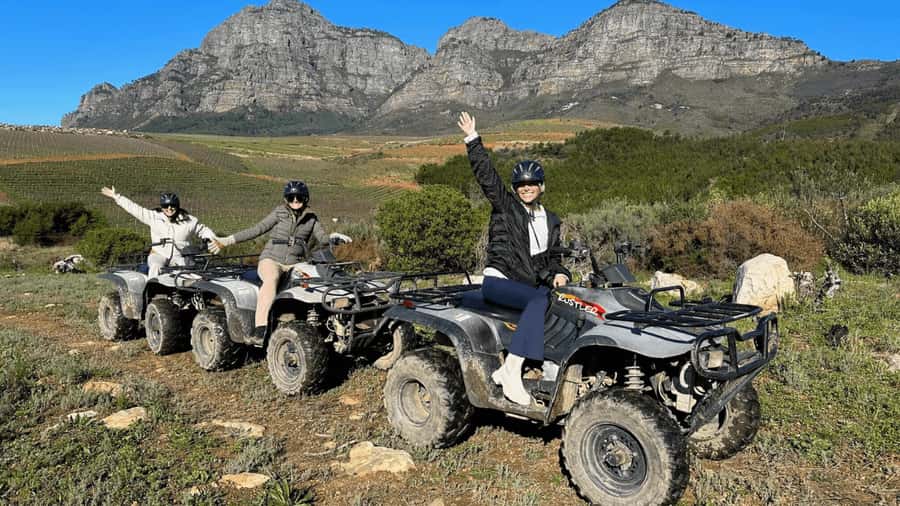 Vrede en Lust Wine Estate: 1H Quad Bike Trail - Riding the vineyard route at a gentle pace