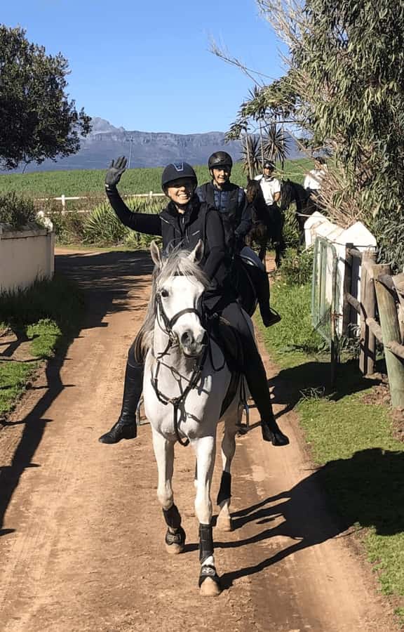 Vrede en Lust Wine Estate: 1h30m Horse Trail Ride - Riding beneath the oak trees and through the vineyards