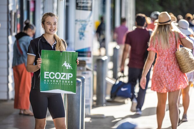 Waiheke Island Day Tour: Ziplining, Wine Tasting & Vineyard Lunch - EcoZip Adventures: three flights and a forest walk