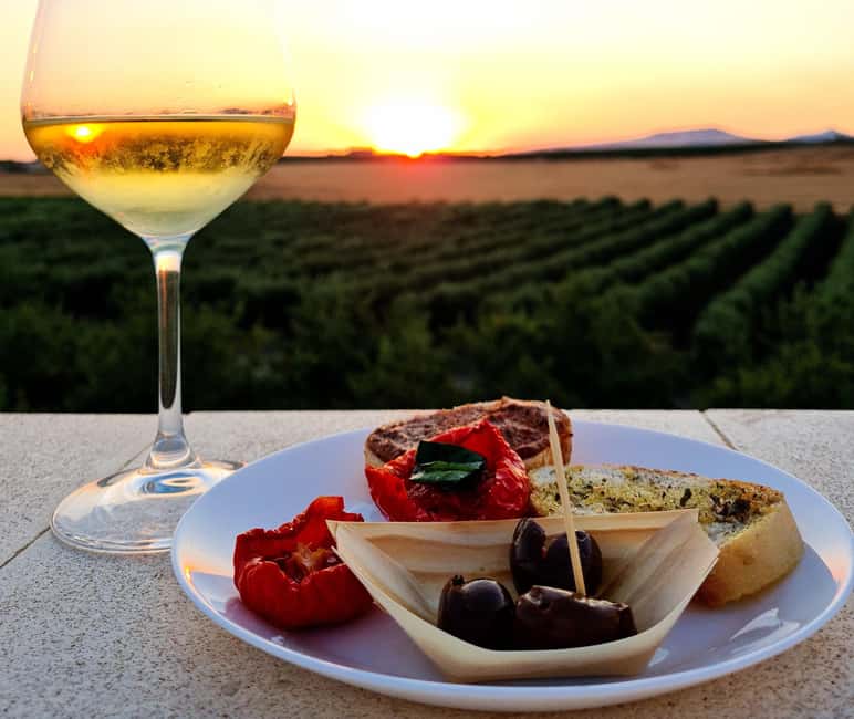 Wine tasting under the Stars in the vineyards of Agrigento - Sunset at Tenute Camilleri