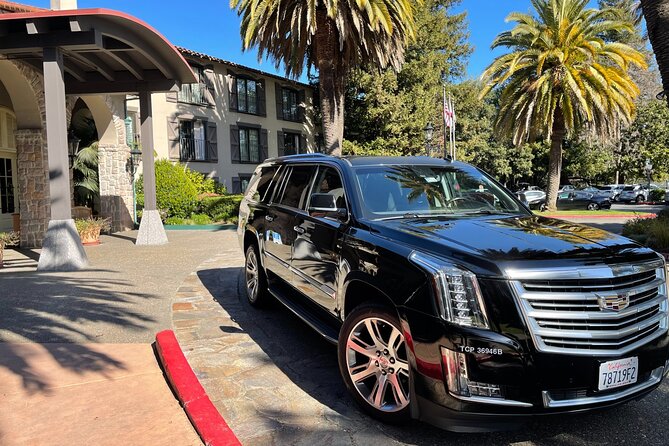 Winery and Vineyard Transportation in Luxury Full Size Black SUV - Small details that affect comfort